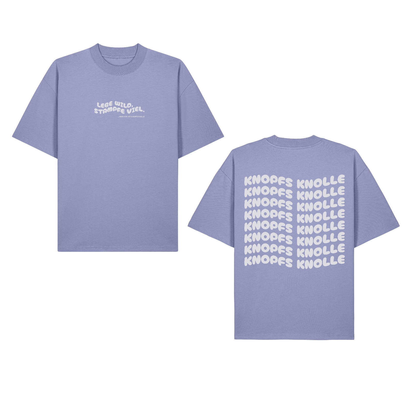Oversize T-Shirt 2.0 Unisex violett (lebe wild)